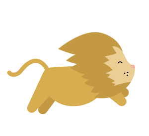 Gif animé lion court